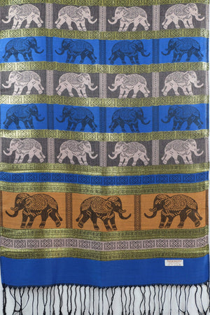 Elephant Shirt Store Women's Chang Tong Elephant Print Pashmina