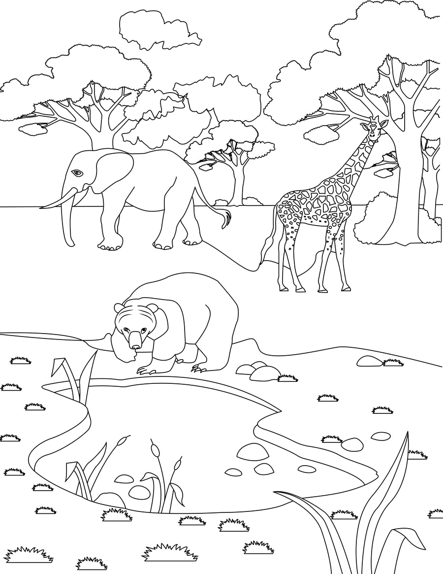 Elephant Coloring Page 4/18/2022