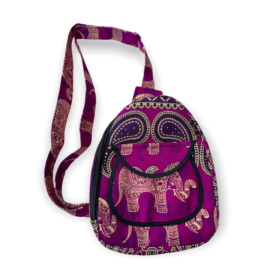 Colorful Elephant Sling Pack