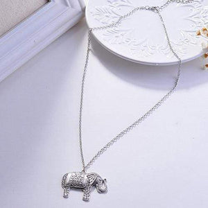 Elephant Shirt Store Accessories Charming Elephant Pendant with Chain