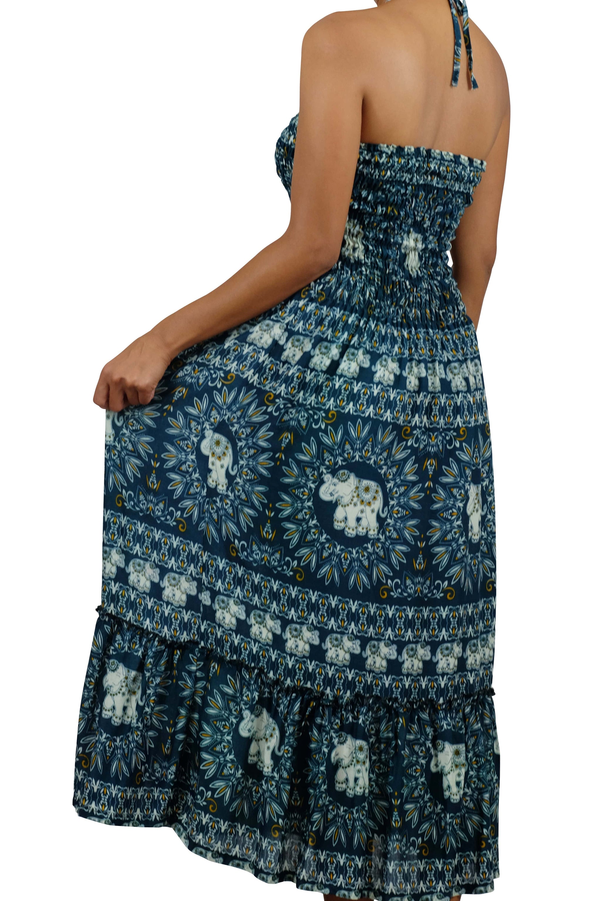 Chang DokPhlu Halter Elephant Dress Green Chang DokPhlu Halter Elephant Dress Green