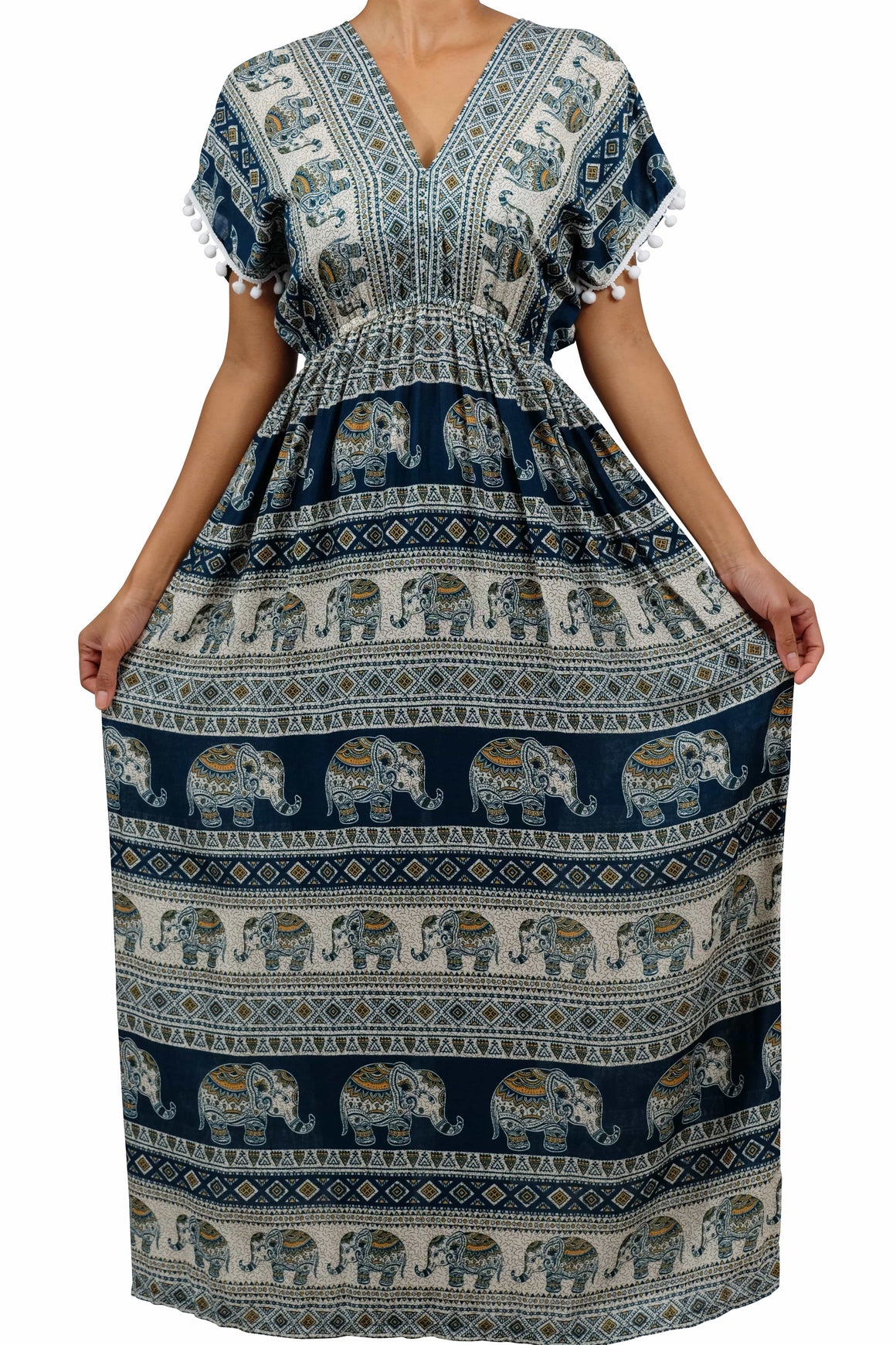 Elephant Shirt Store Dress Chang Tophit Bohemian Style Green