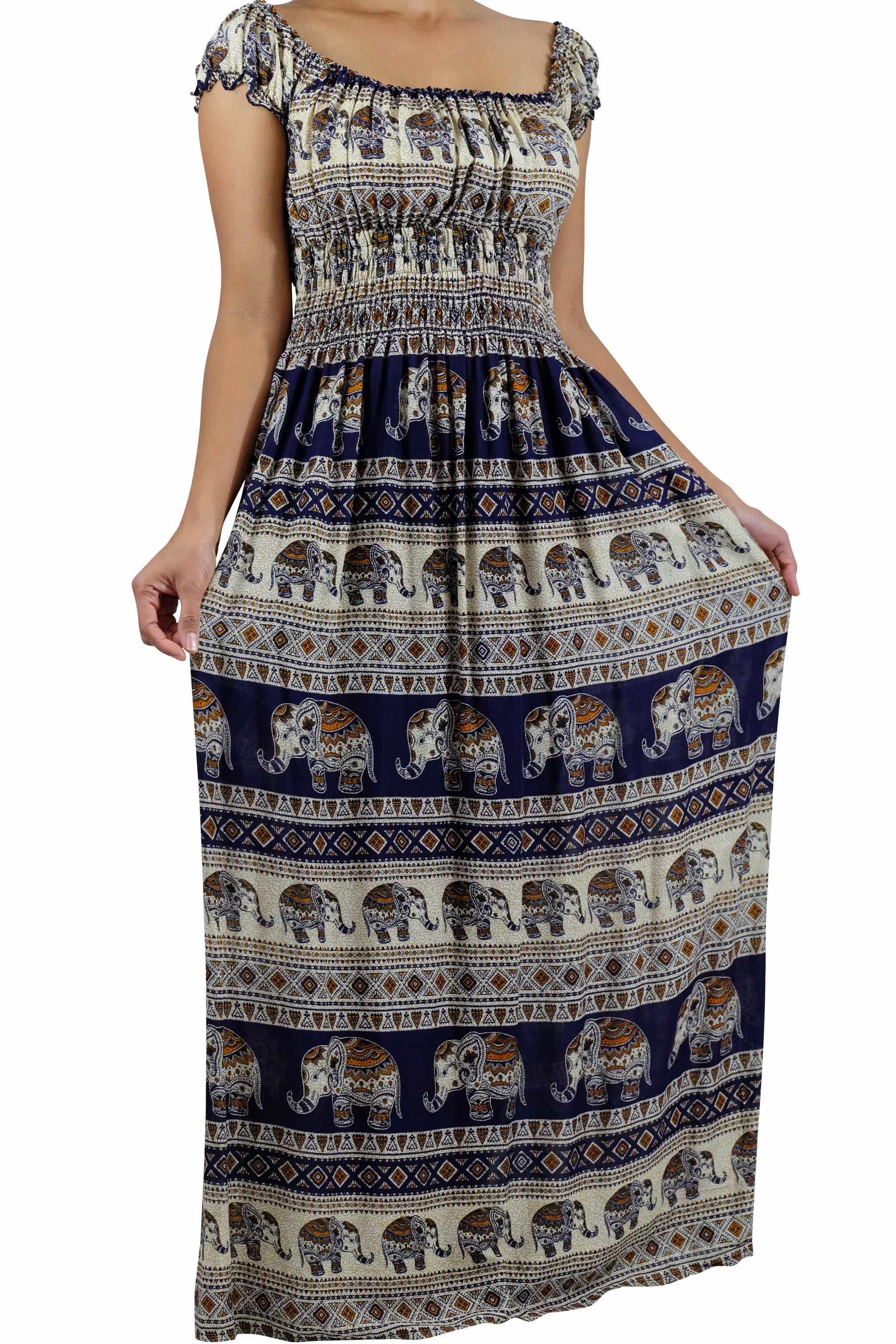 Tukta Elephant Dress Dark Blue Tukta Elephant Dress Dark Blue