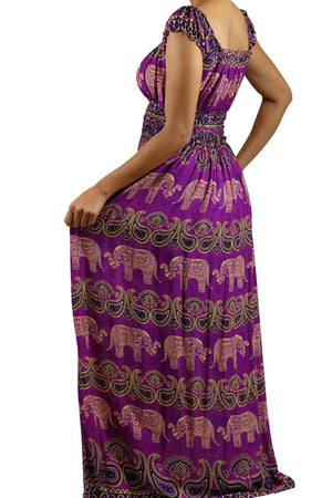 Tukta Elephant Dress Magenta