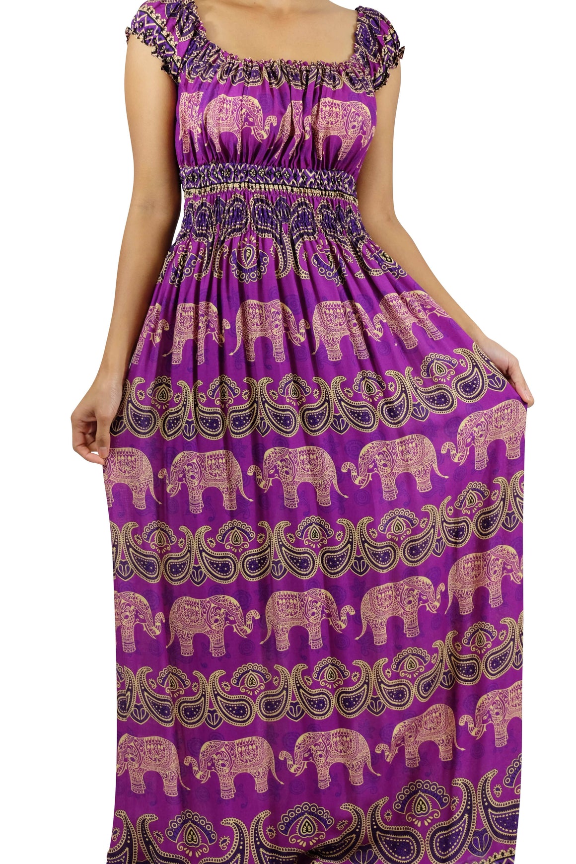 Tukta Elephant Dress Magenta