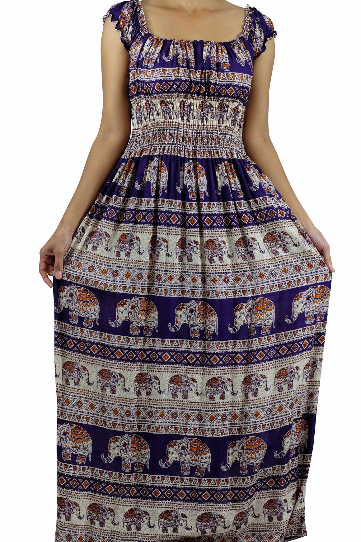 Tukta Elephant Dress Violet