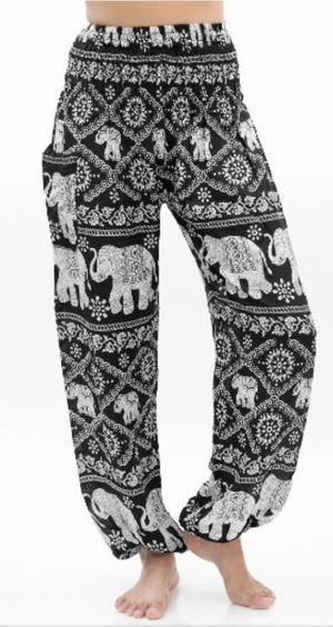 Elephant Shirt Store Pants Lay Chang Chain Navy Blue Elephant Pants
