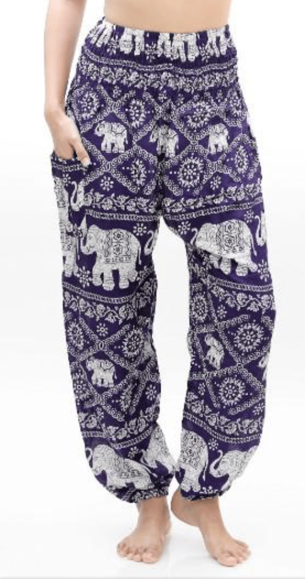 Elephant Shirt Store Pants Lay Chang Chain Purple Elephant Pants