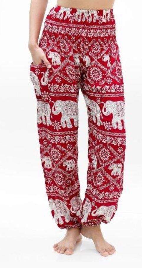 Elephant Shirt Store Pants Lay Chang Chain Red Elephant Pants