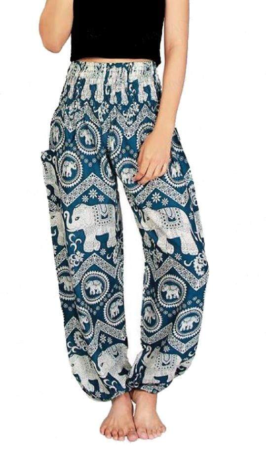 Lay Chang Tophit Red Elephant Pants - Elephant Shirt Store