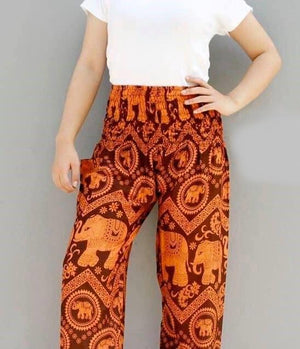 Lay Chang Kongchak Orange Elephant Pants