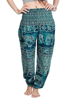 Lay Chang Tophit Blue Elephant Pants