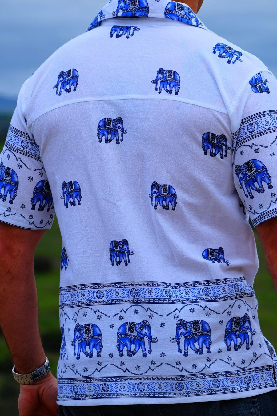 Lay Chang Kongchak Blue Elephant Pants - Elephant Shirt Store