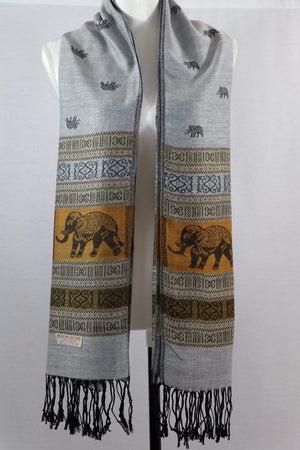 Elephant Shirt Store Women's Chang Dein Elephant Print Pashmina