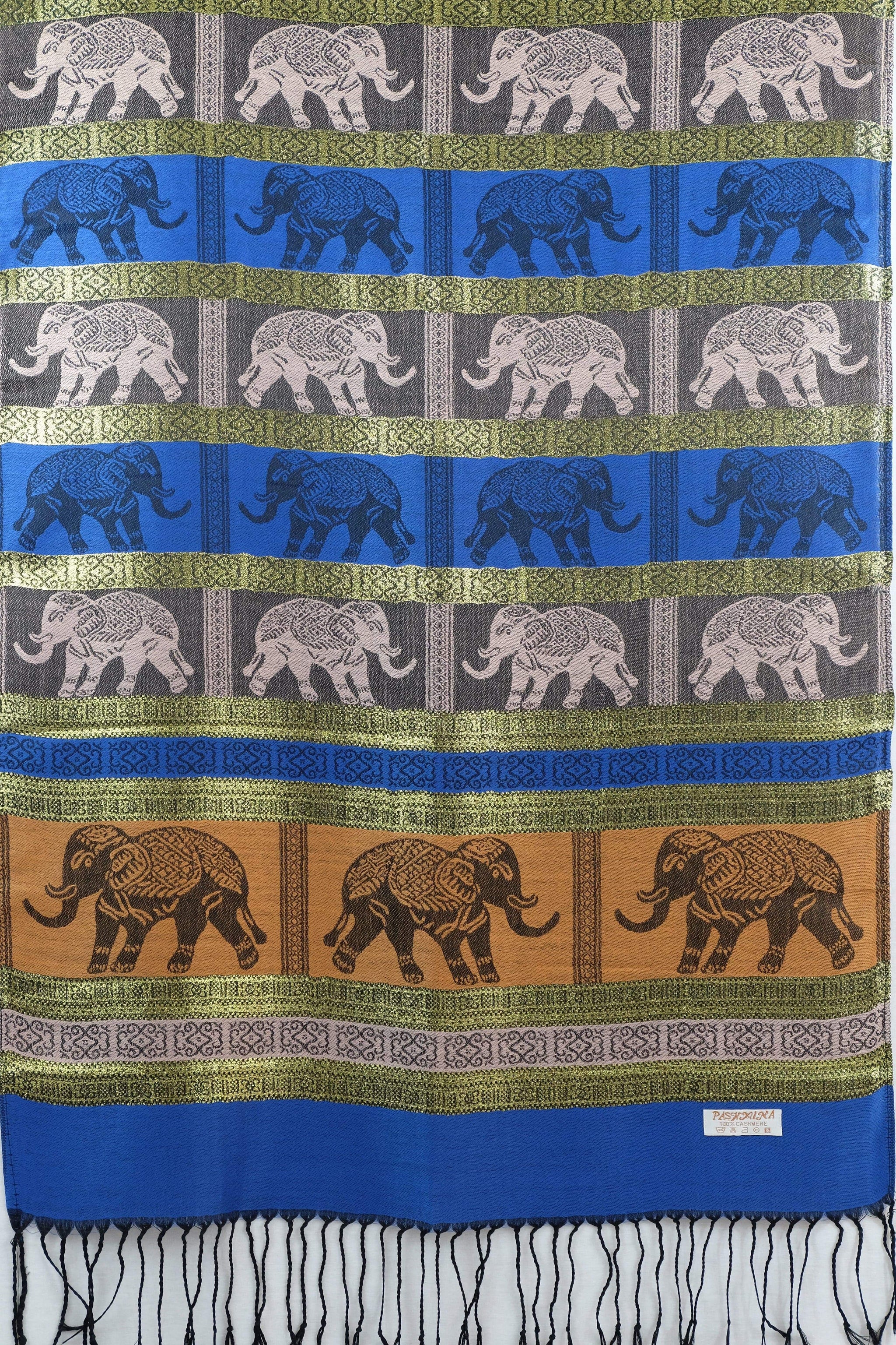 Chang Tong Elephant Print Pashmina - Elephant Shirt Store