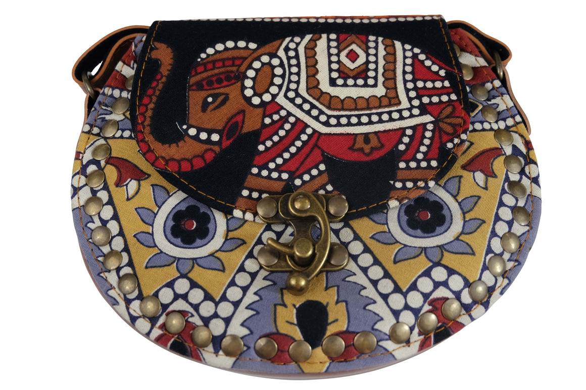 Handmade Elephant Shoulder Bag -  Style A Black, Red, Brown