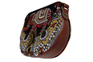 Handmade Elephant Shoulder Bag -  Style A Black, Red, Brown