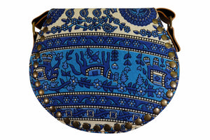 Handmade Elephant Shoulder Bag -  Style A Blue