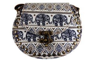 Handmade Elephant Shoulder Bag -  Style C Blue