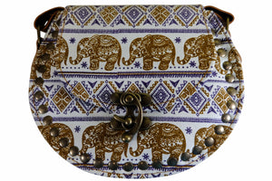 Handmade Elephant Shoulder Bag -  Style C Gold