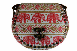 Handmade Elephant Shoulder Bag -  Style C Red