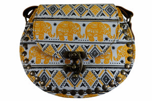 Handmade Elephant Shoulder Bag -  Style C Yellow